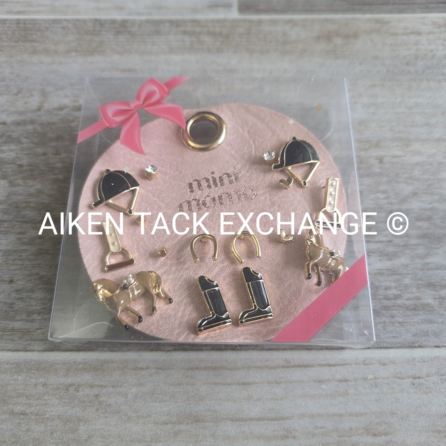 Equestrian Earring Set - 8 Pairs Total