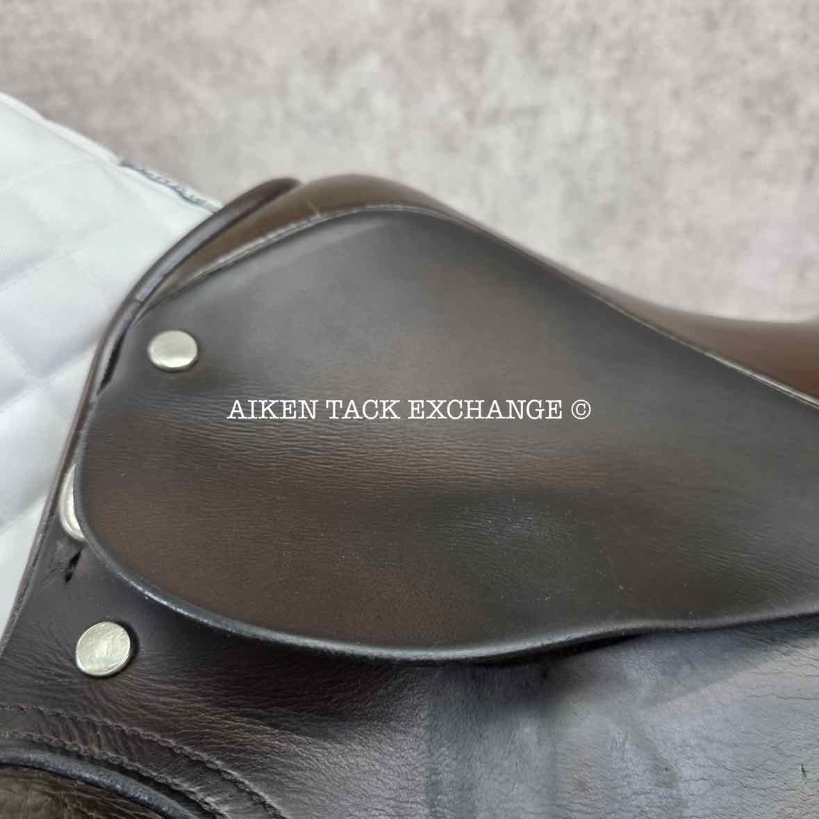 **SOLD** Centaur by Michael Stokes Dressage Saddle, 17.5" Seat, M/MW Tree, Wool Flocked Panels