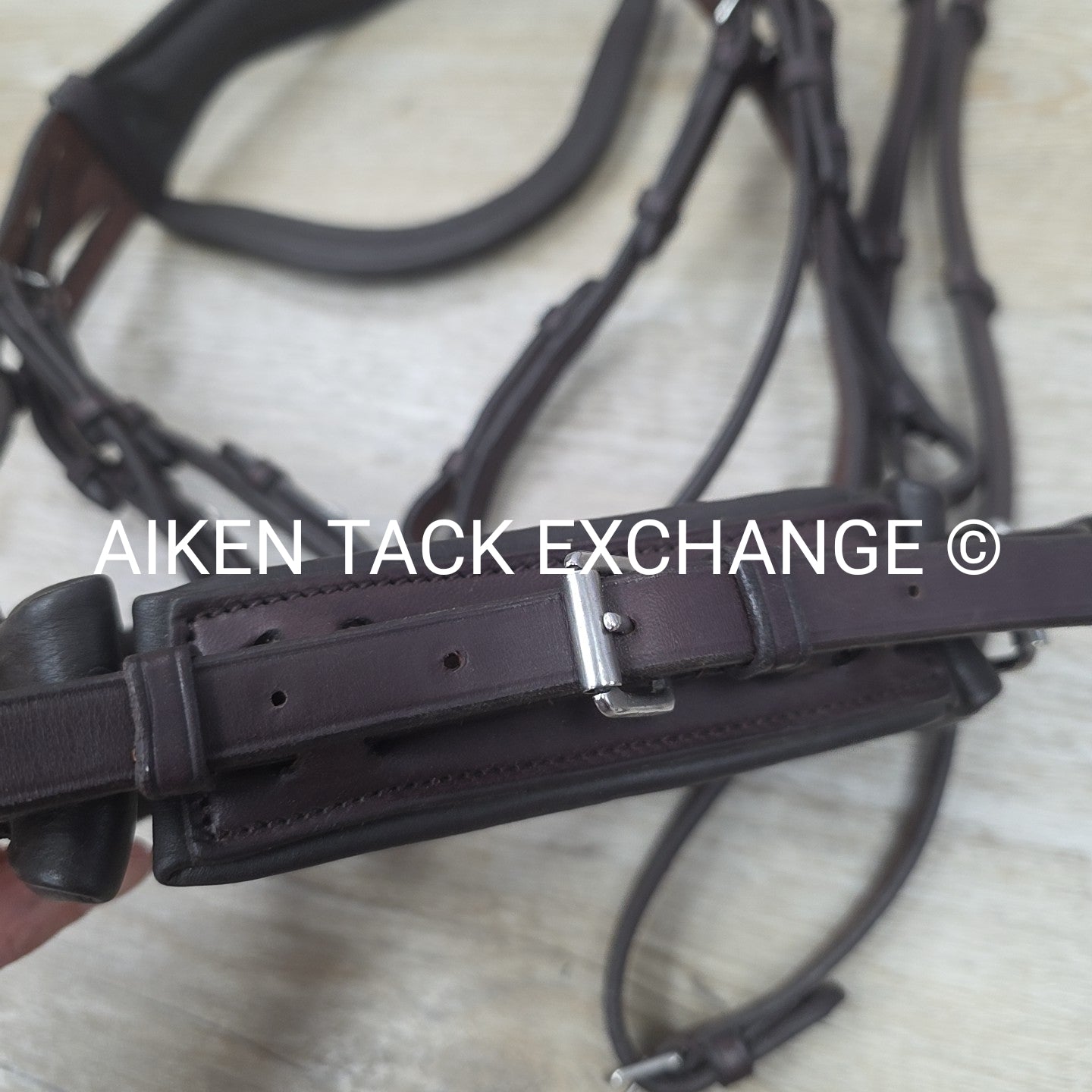 Excelle Monocrown Double Weymouth Bridle with Both Reins, Brown, Size Cob