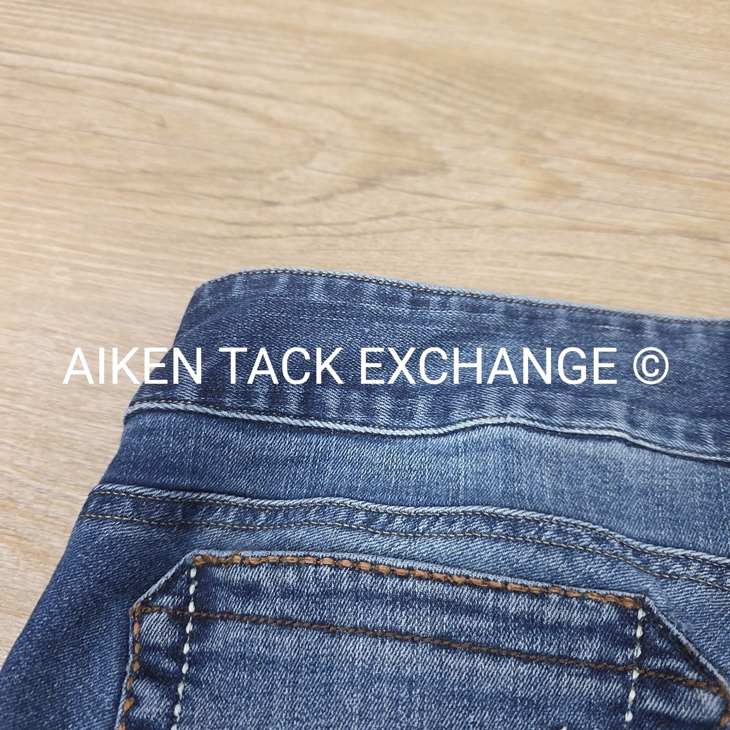 Ariat Denim Knee Patch Breeches, Size 26 R