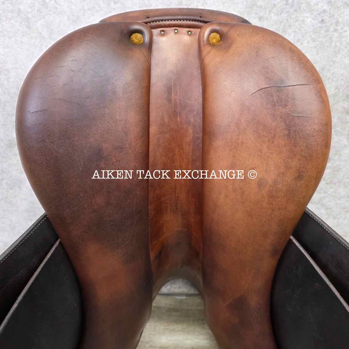 1998 PJ by Bruno Delgrange Close Contact Jump Saddle, 17.5" Seat, 4L Flap, Medium Tree, Foam Panels