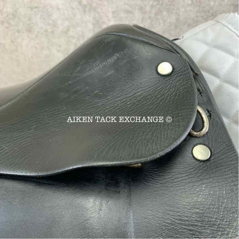 Centaur by Michael Stokes Dressage Saddle, 17.5" Seat, Short Flap, Medium Tree, Wool Flocked Panels