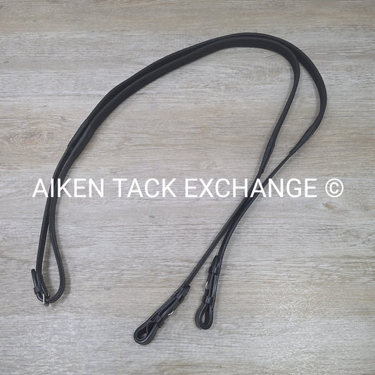 SmartPak Harwich Rubber Reins, Black, 54"