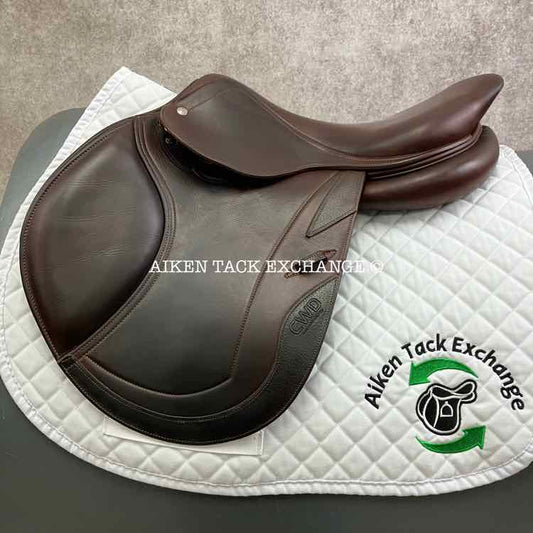 2012 CWD SE02 Close Contact Jump Saddle, 17" Seat, 2C Flap, Medium Tree, Foam Panels, Full Buffalo Leather