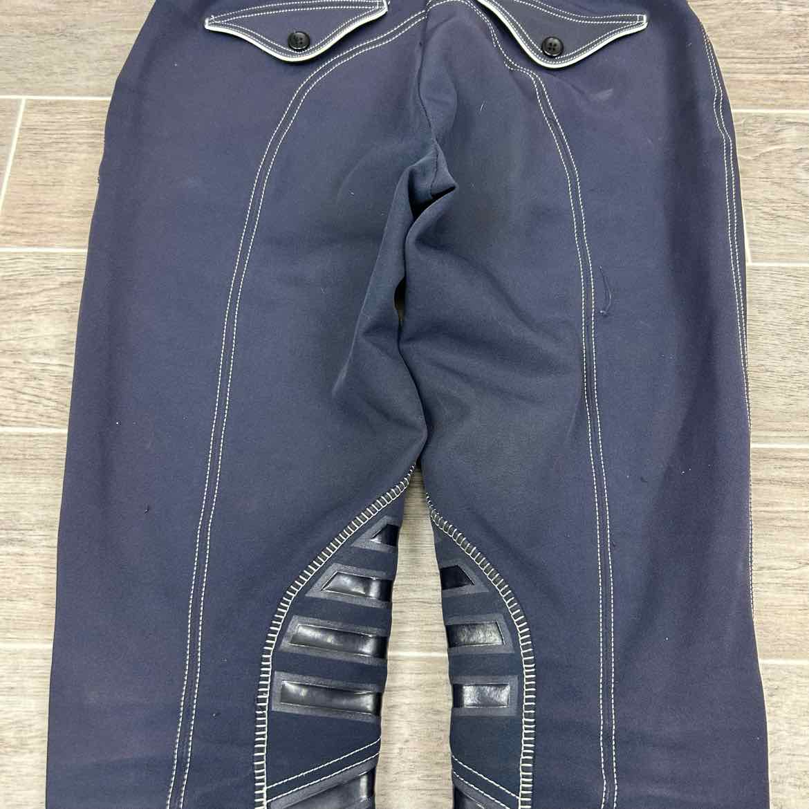 KL Select USG "Lara" Silicone Grip Knee Patch Breeches, Size 26 L