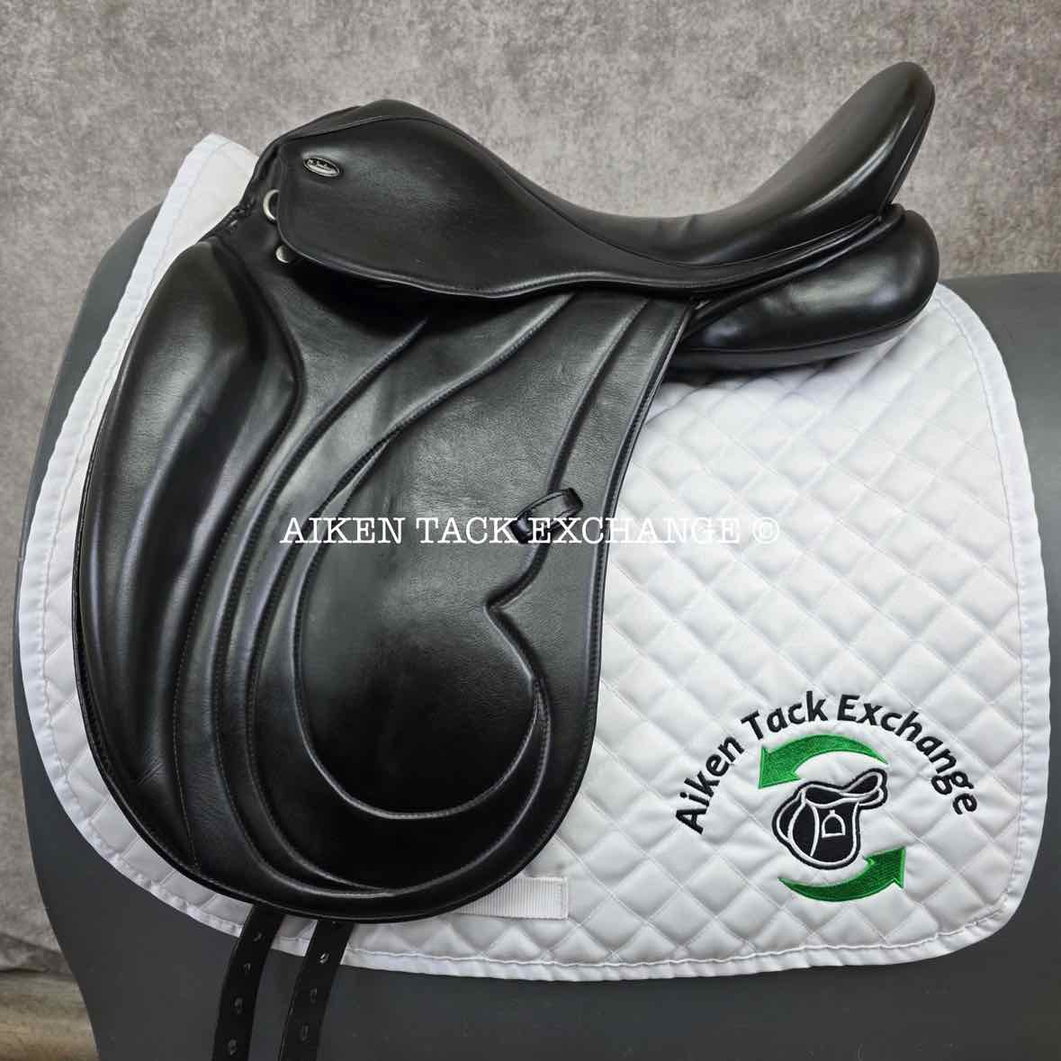 Marcel Toulouse Alissa Platinum Genesis Dressage Saddle, 17.5" Seat, Adjustable Tree, Wool Flocked Panels
