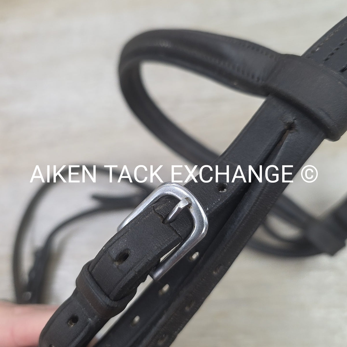 Avalon Plain Raised Bridle, No Noseband, No Reins, Brown, Size X-Full