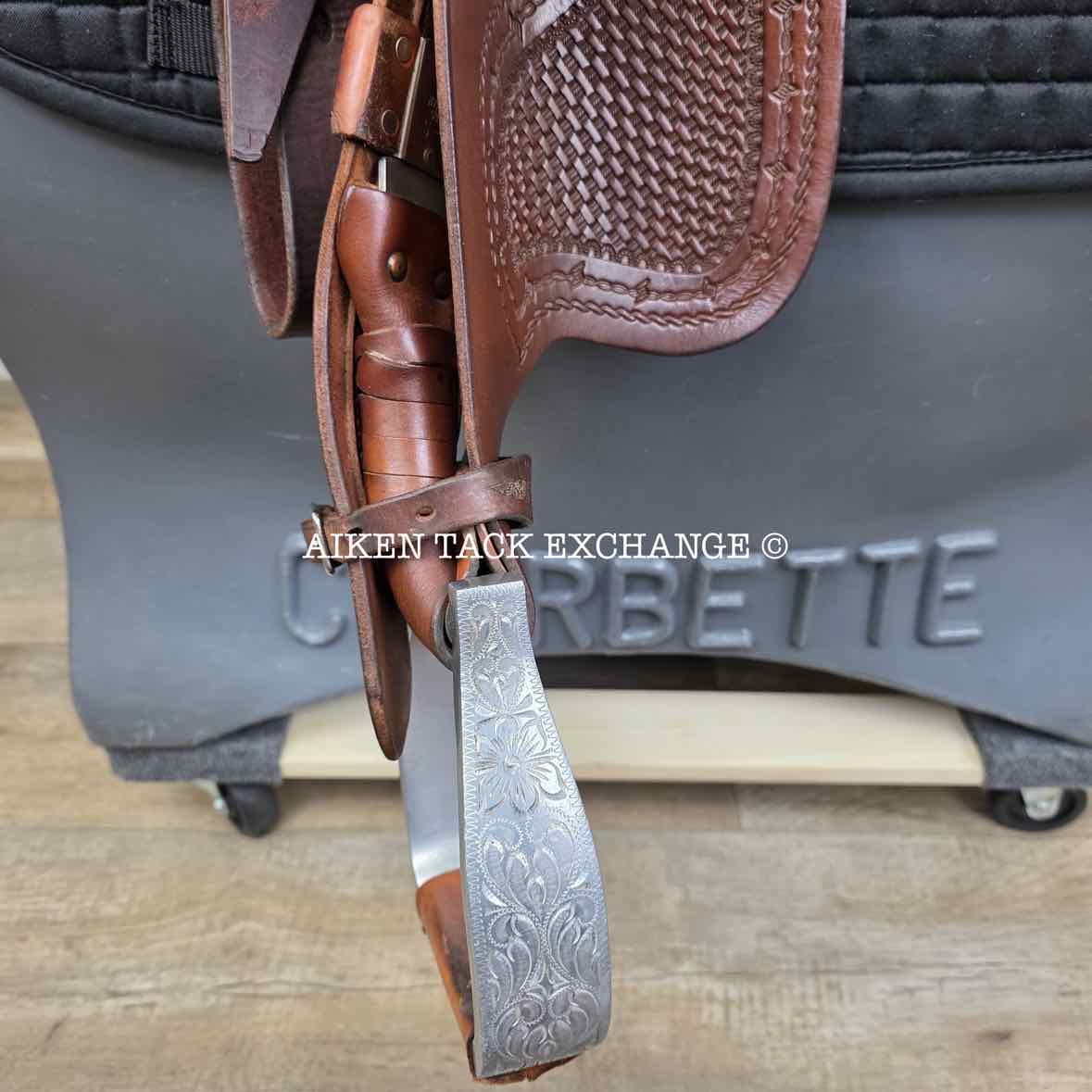 **On Trial** Jim Taylor Saddlery Xtreem Reining Western Saddle, 16" Seat, Shoulder Free Tree - Wide - Full QH Bars