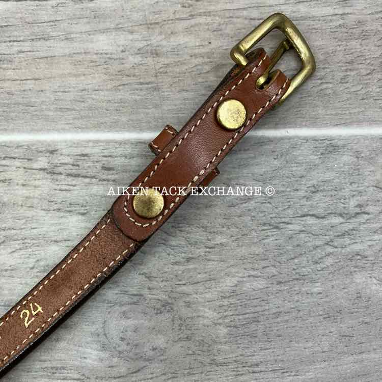 Tory Leather Plain Raised Leather Belt 24