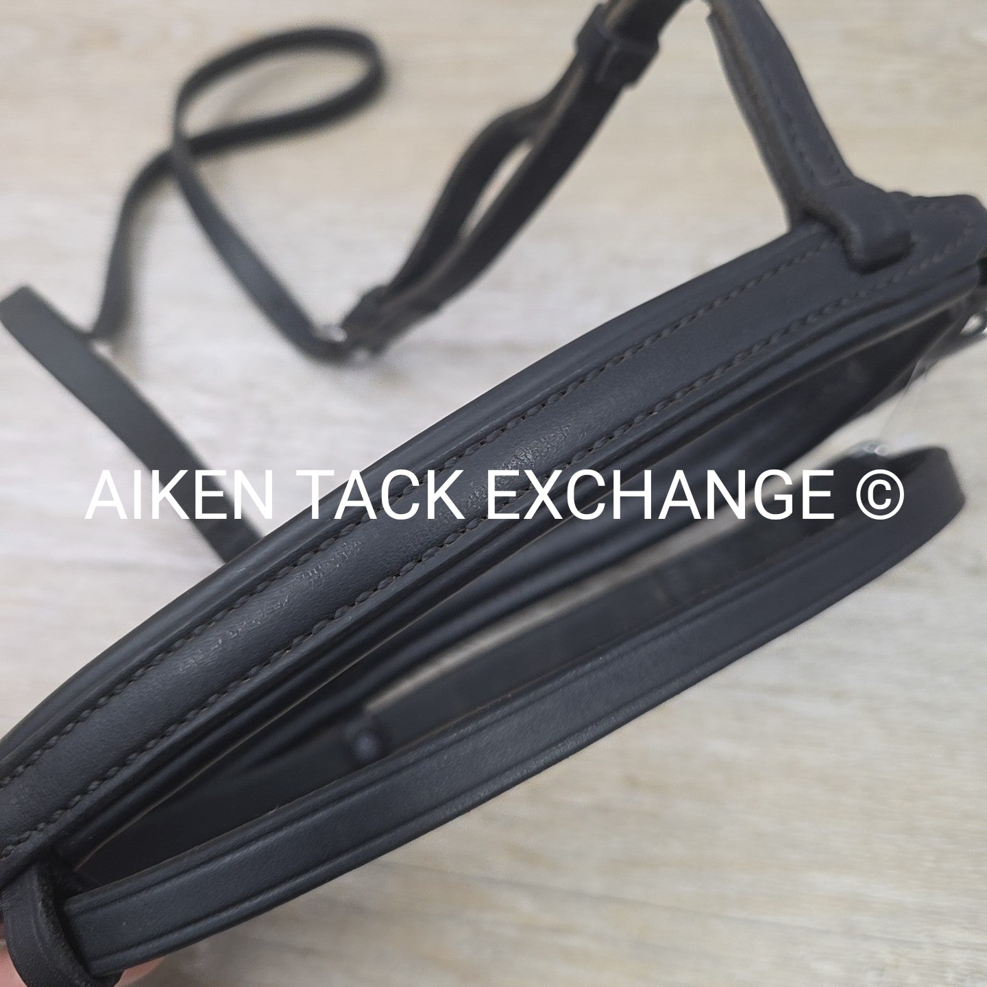 Nunn Finer Padded Plain Flash Noseband, Black, Oversize