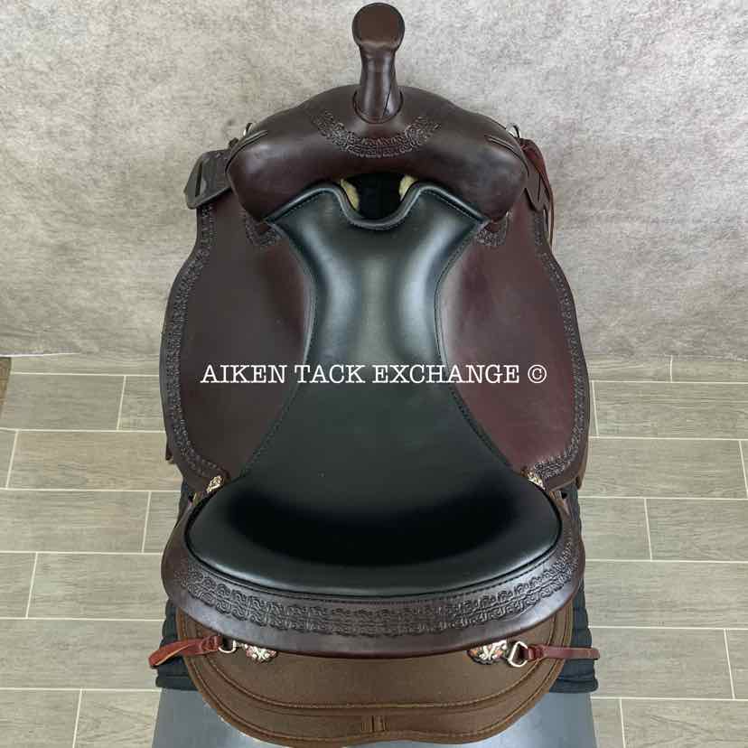 **SOLD** 2022 Circle Y High Horse 6914 Diasetta Cordura Trail Western Saddle, 17" Seat, Wide Tree - Full QH Bars