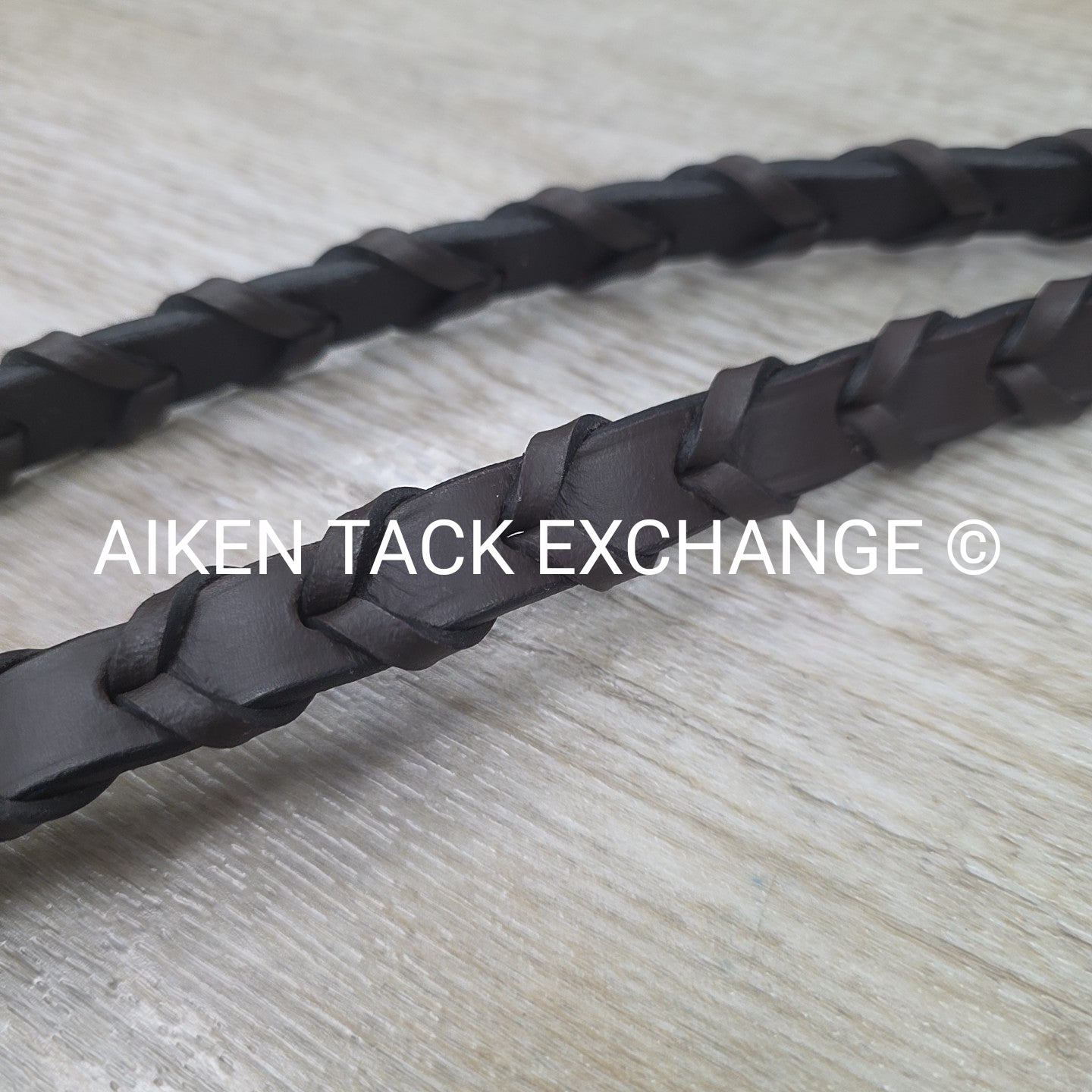 Plain Laced Reins, Brown, 53"