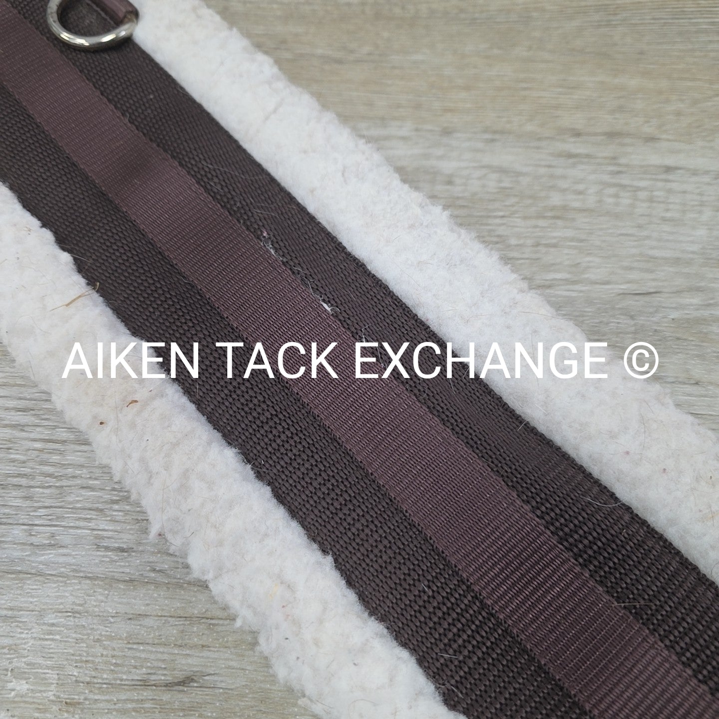 HFP Fleece Girth with Double End Elastic, Brown, 46"