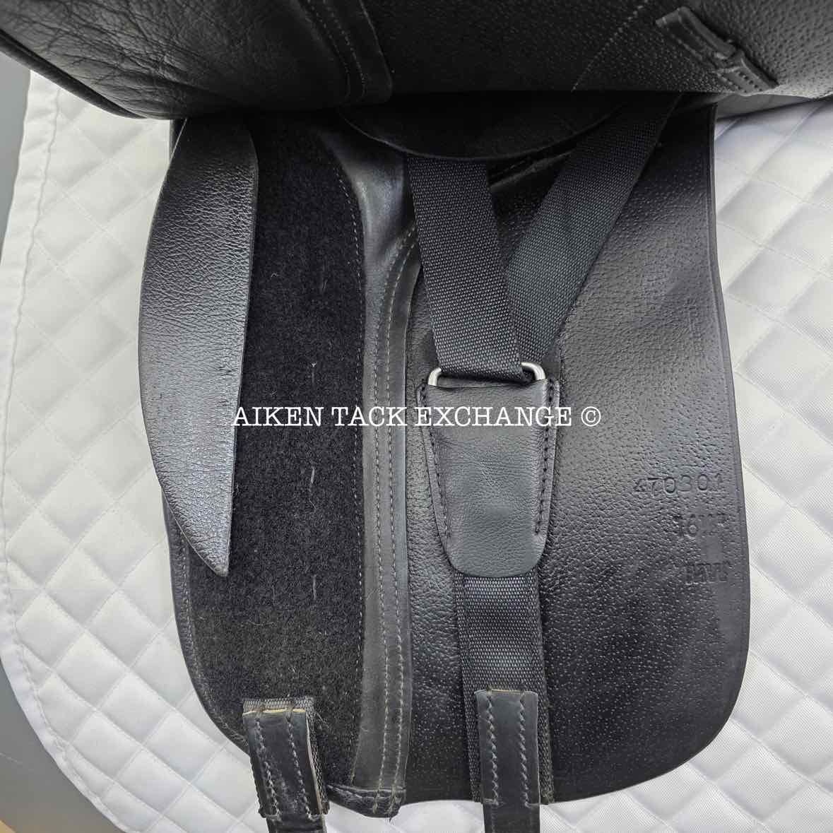 2016 Ovation Salinero II Dressage Saddle, 16.5" Seat, Adjustable Tree - XCH Changeable Gullet, Wool Flocked Panels