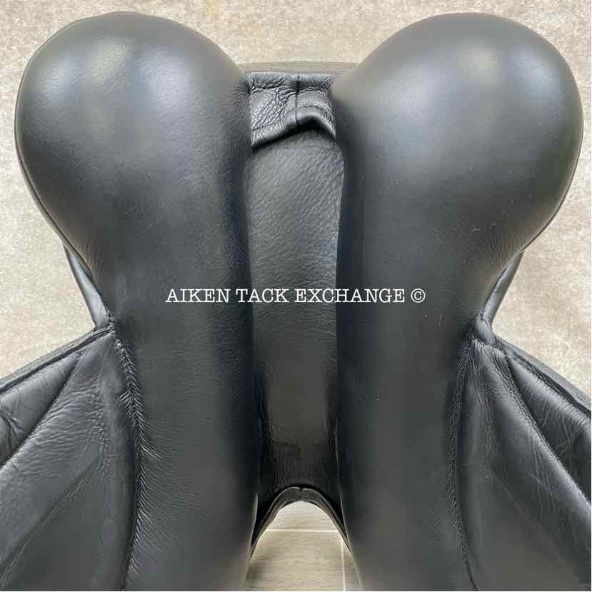 2015 Custom Saddlery Everest Monoflap Dressage Saddle, 17.5" Seat, Adjustable Tree, Wool Flocked Panels