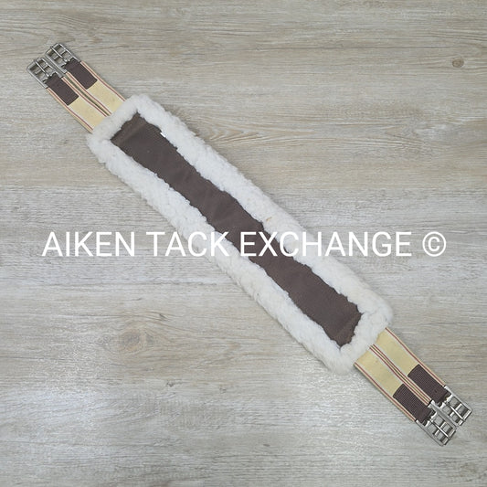 Toklat Fleece Girth with Double Elastic, Brown, 36"