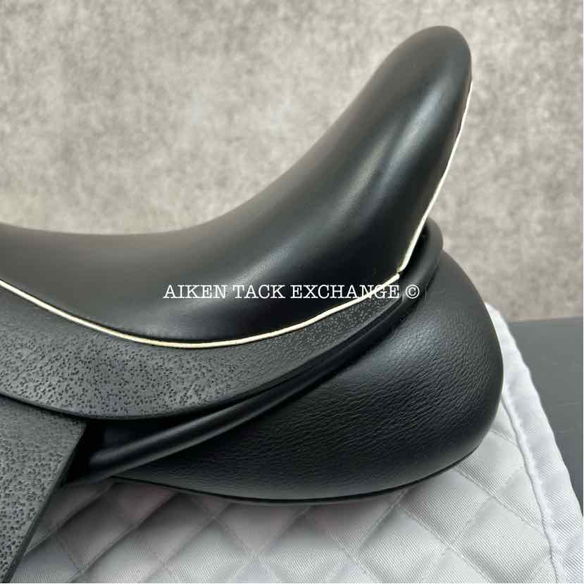 2020 Black Country Eloquence Dressage Saddle, 18.5" Seat, Medium Wide Tree, Wool Flocked Panels