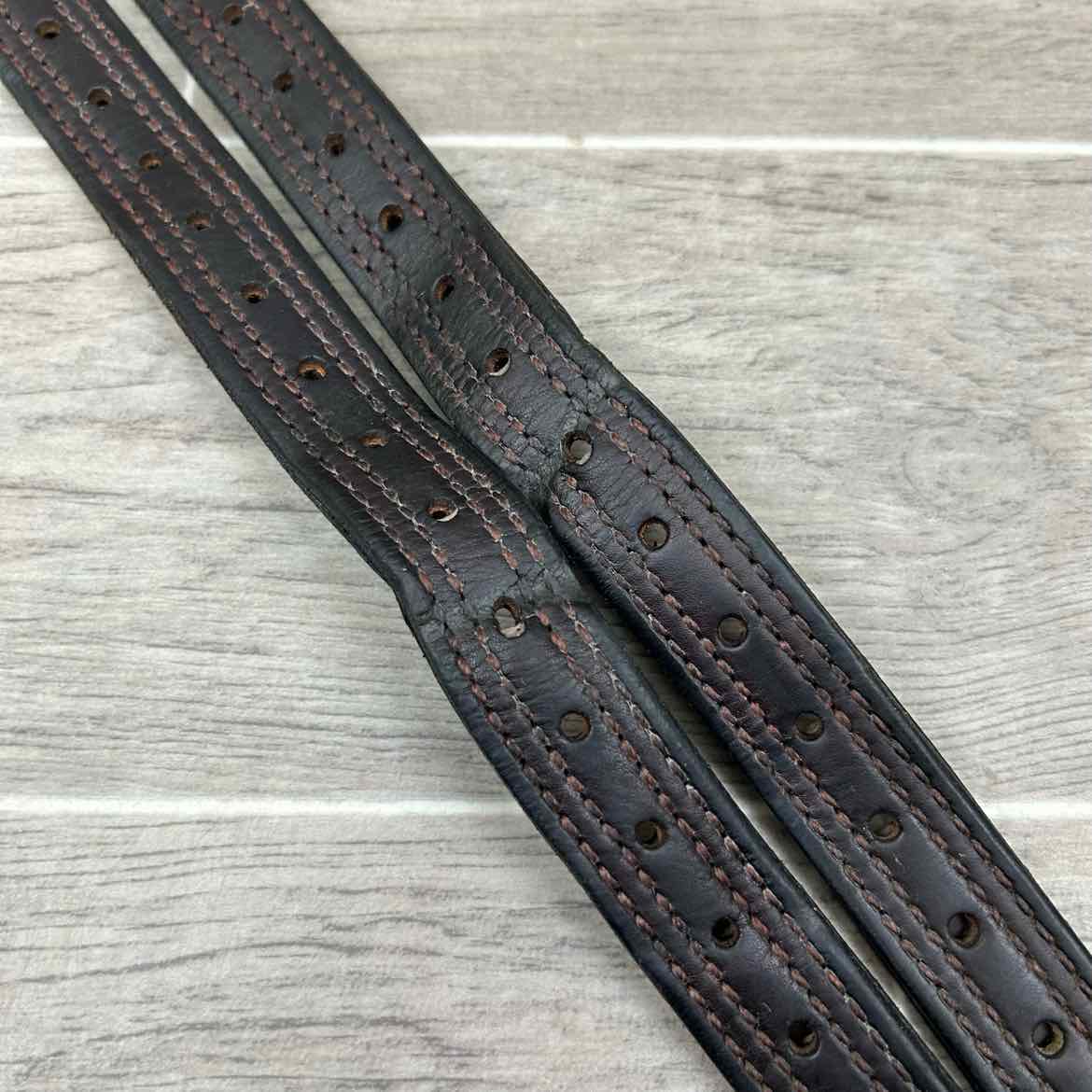 Nunn Finer Nylon Core Stirrup Leathers, Brown, 54"