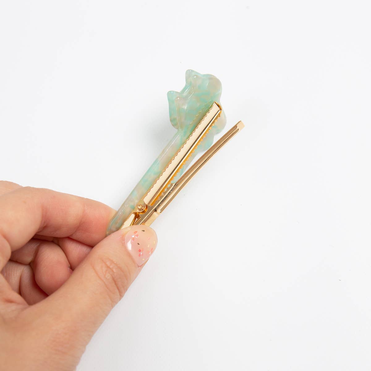 Acrylic Cat Hair Pin - Gray