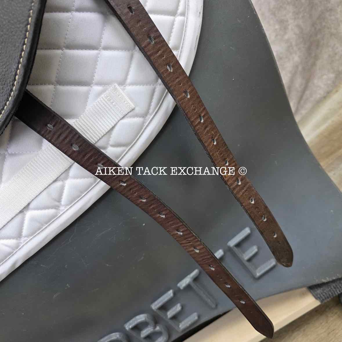 2018 Custom Saddlery Icon Flight 2 Monoflap Dressage Saddle, 17.5" Seat, Adjustable Tree, Wool Flocked Hybrid Panels