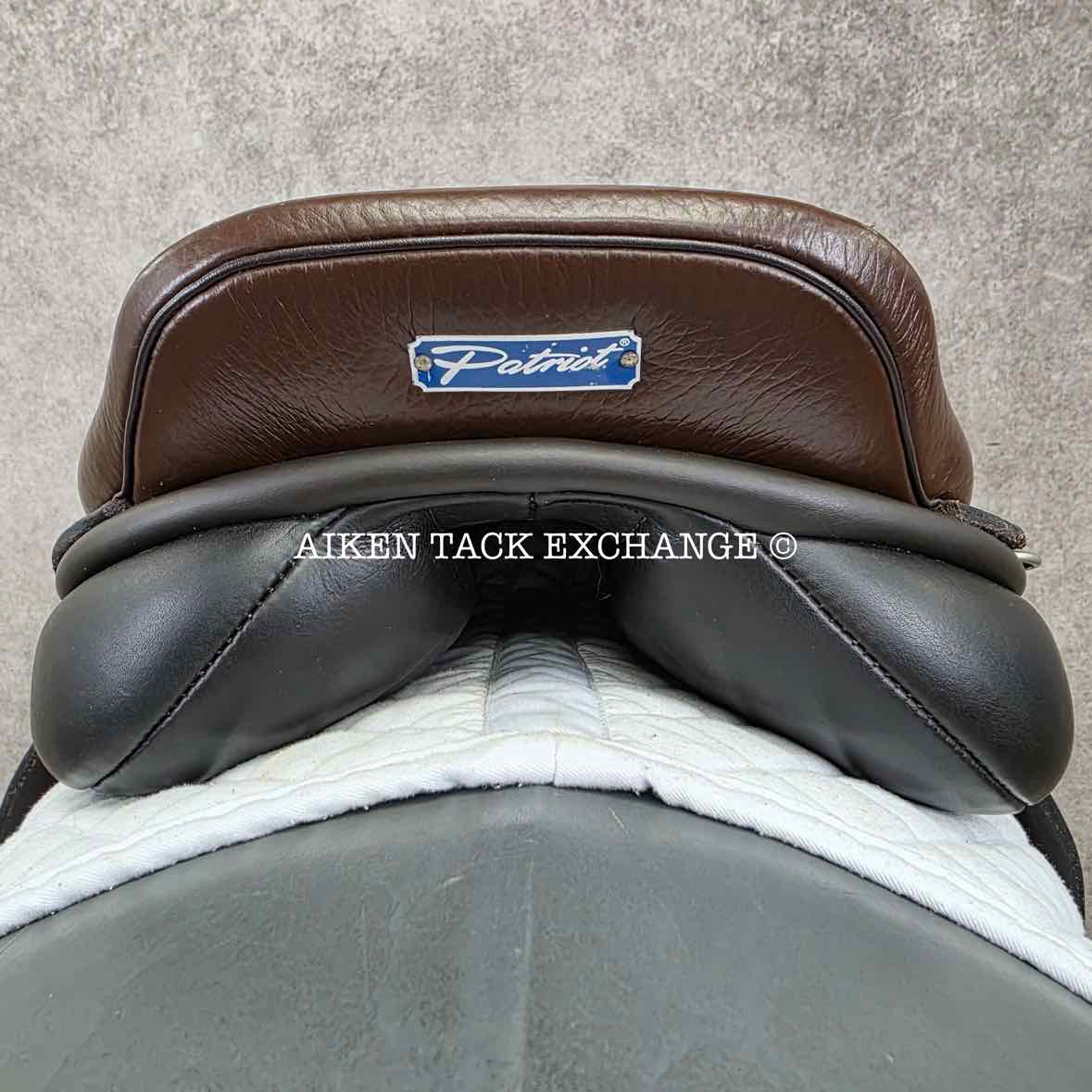 Ideal Patriot Jump Saddle, 17" Seat, Medium Wide Tree, Wool Flocked Panels