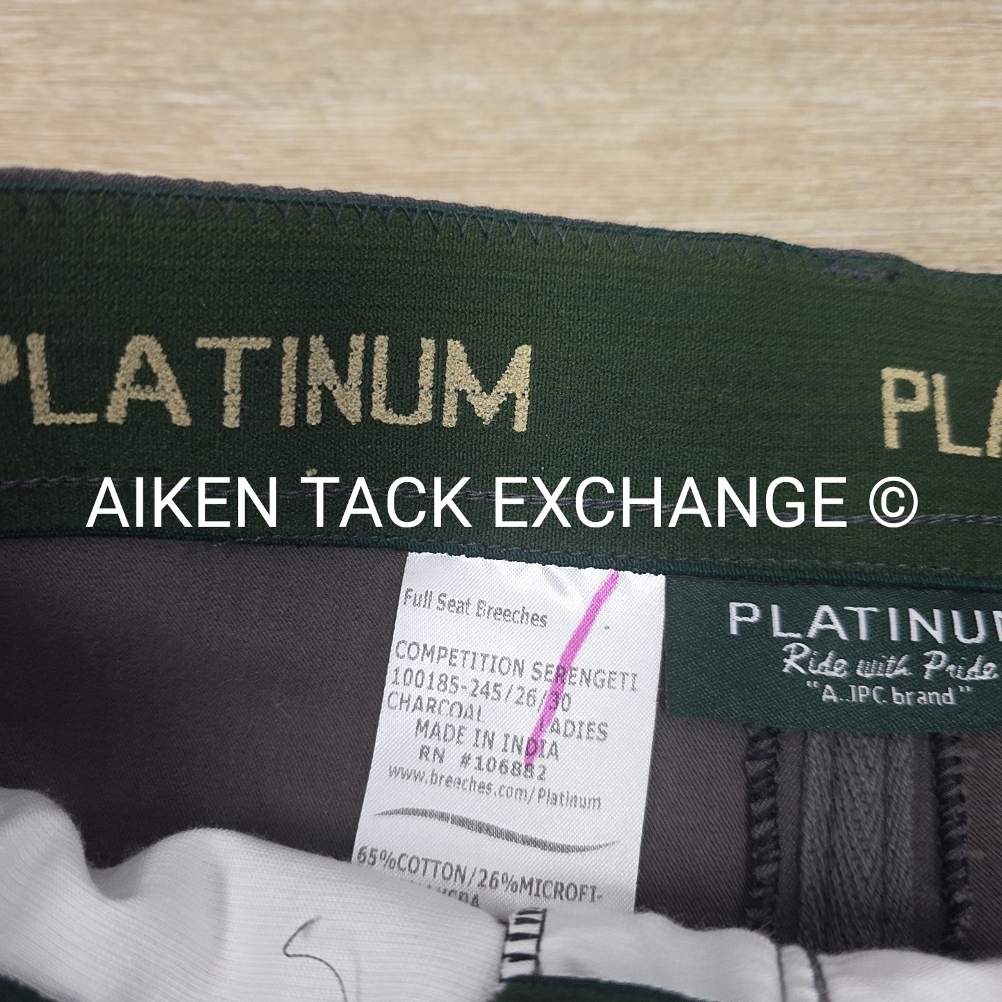 Platinum Full Seat Breeches, Women's Size 30