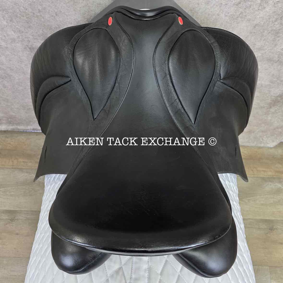 SDL Lemke Buffalo Deluxe Dressage Saddle, 17.5" Seat, MW Tree, Wool Flocked Panels