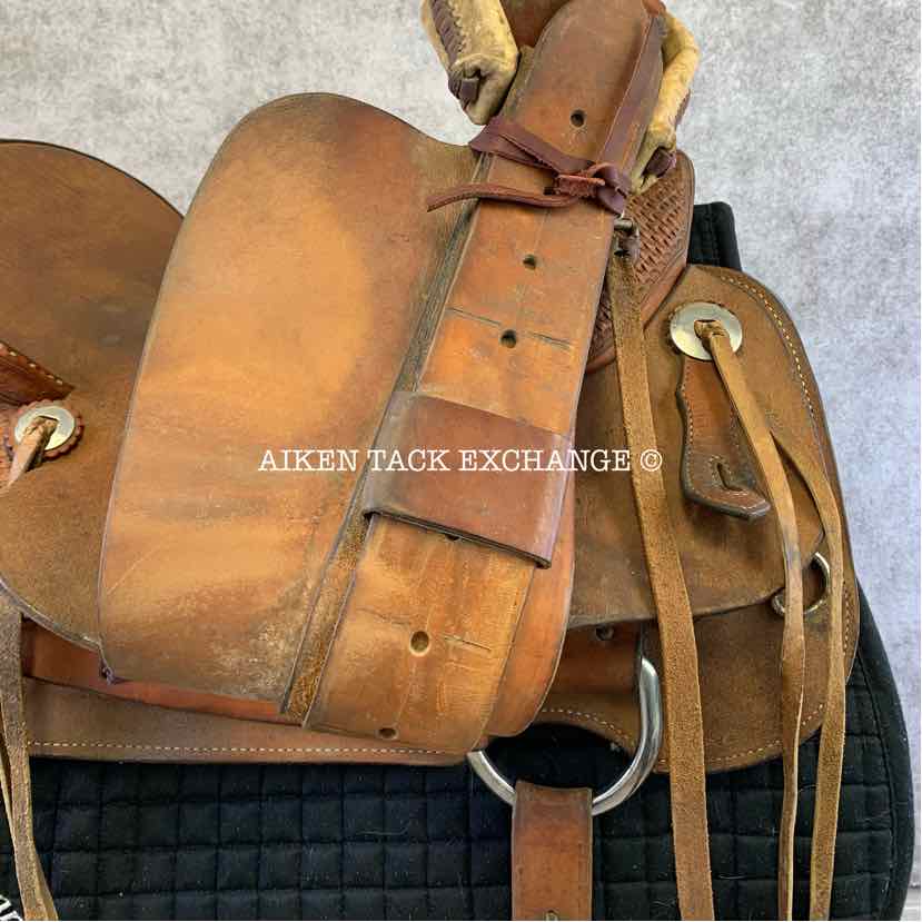 **SOLD** Marty Byrd Saddle Shop Roping Western Saddle, 16" Seat, Regular Tree - Semi QH Bars