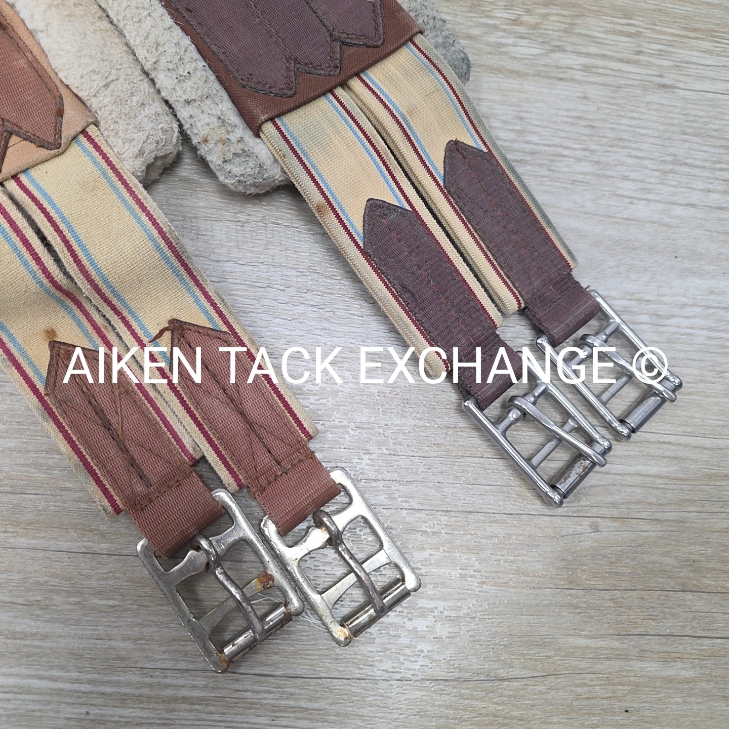 BARGAIN BUNDLE: 3 Lettia Fleece Girths with Double End Elastic, 46", 48", & 50"