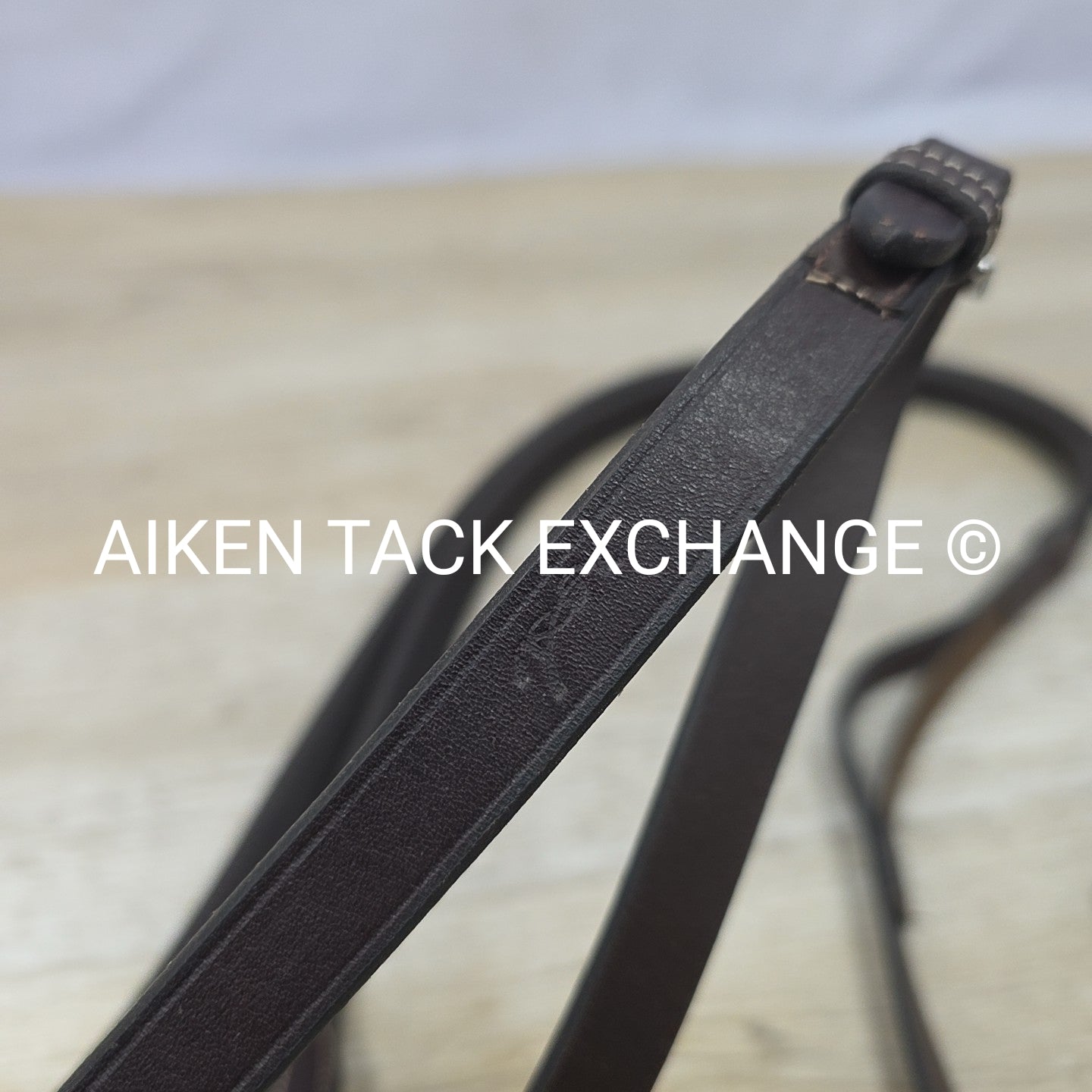 Penelope Elastic Rubber Grip Reins, Brown, 55"