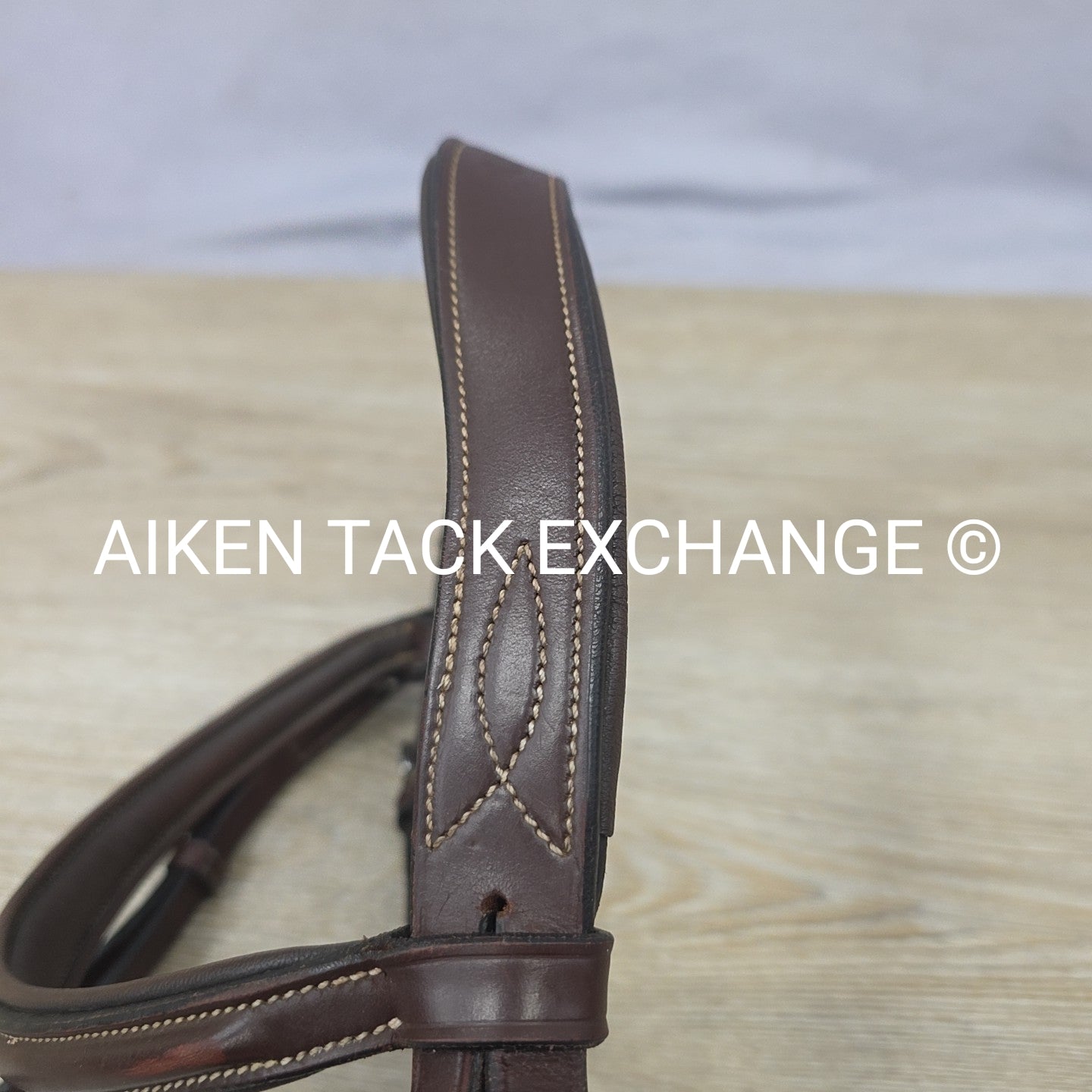 KL Select Red Barn Ocala Fancy Stitched Bridle, No Reins, Size Cob