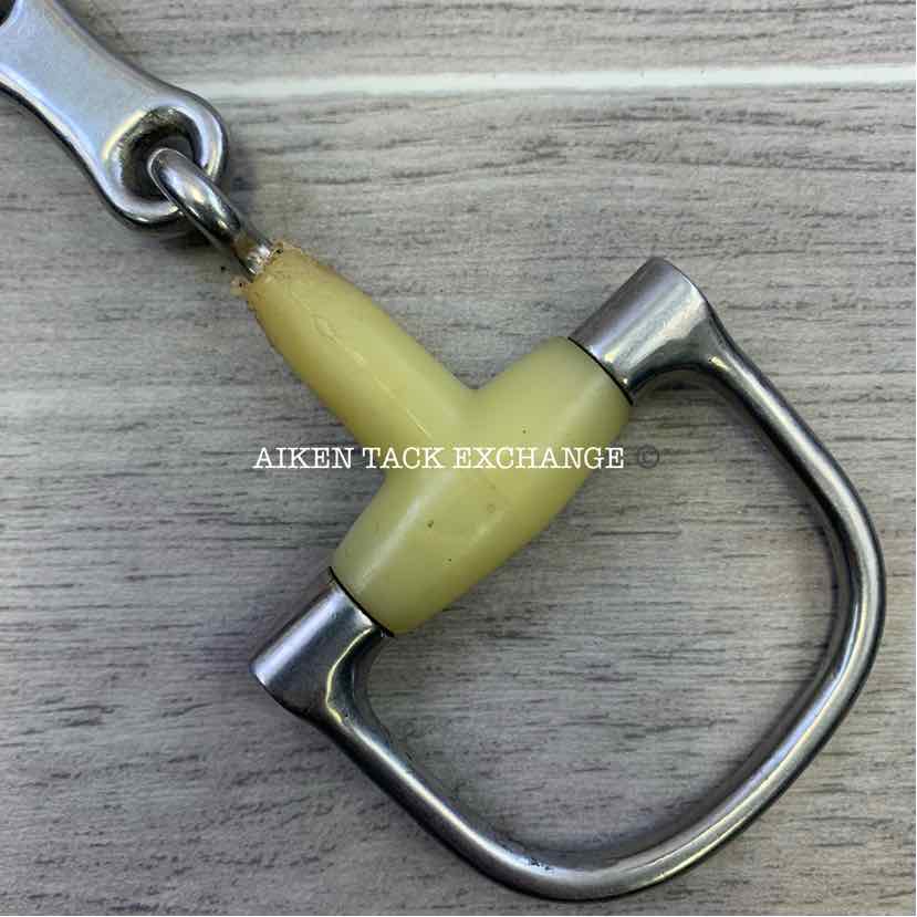 Happy Mouth French Link D Ring Bit 5" (Has Chew Marks)