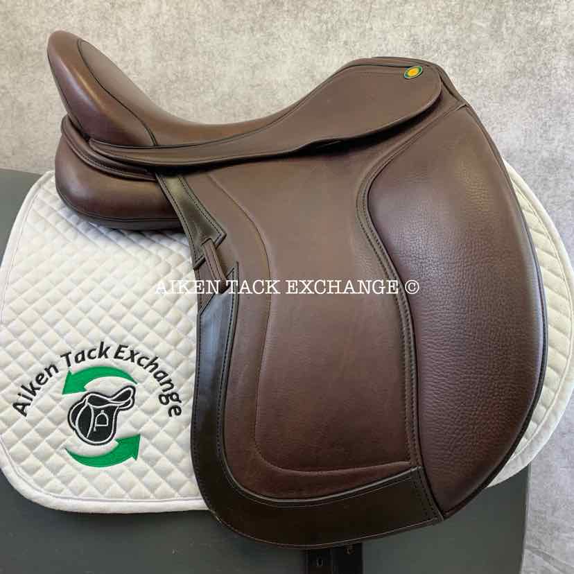 2022 JC Performance Line P1 Dressage Saddle, 18" Seat, 34 Tree - Medium Wide, Wool Flocked Pony Panels