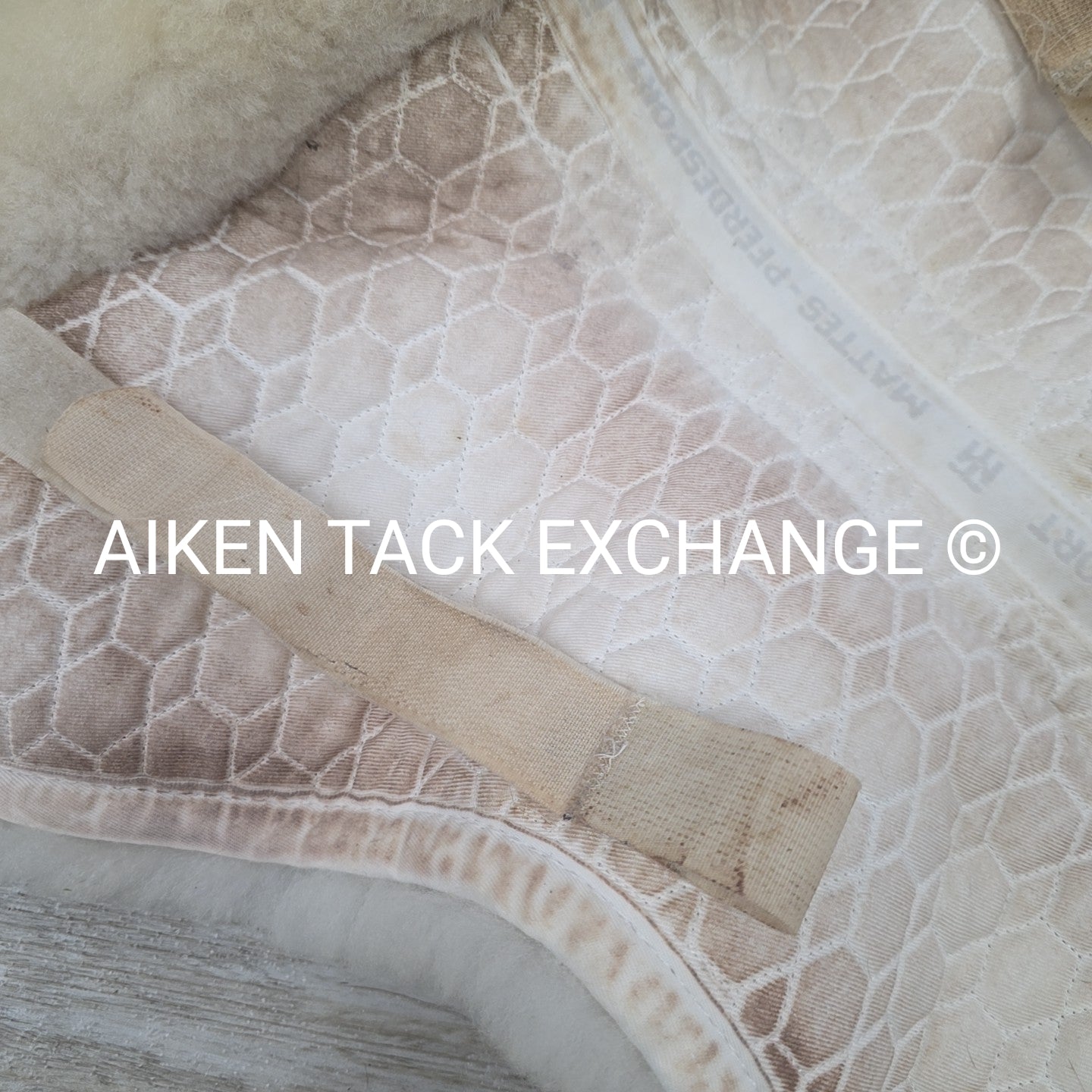 Mattes Platinum Dressage Sheepskin Half Pad, Size Medium