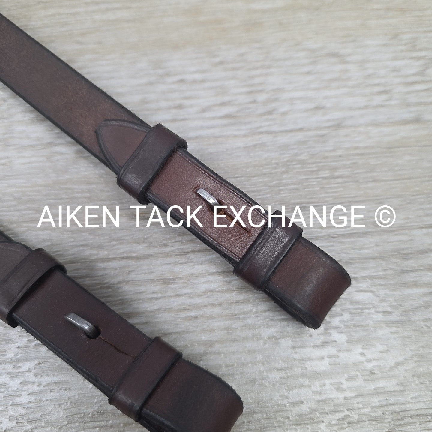 Made In England Wide Cheek Pieces, Brown, Oversize