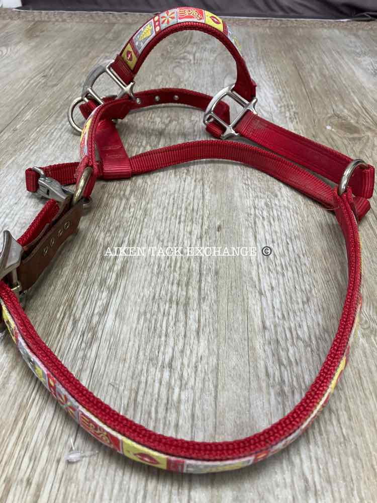 Red Haute Horse Breakaway Halter, Size Cob