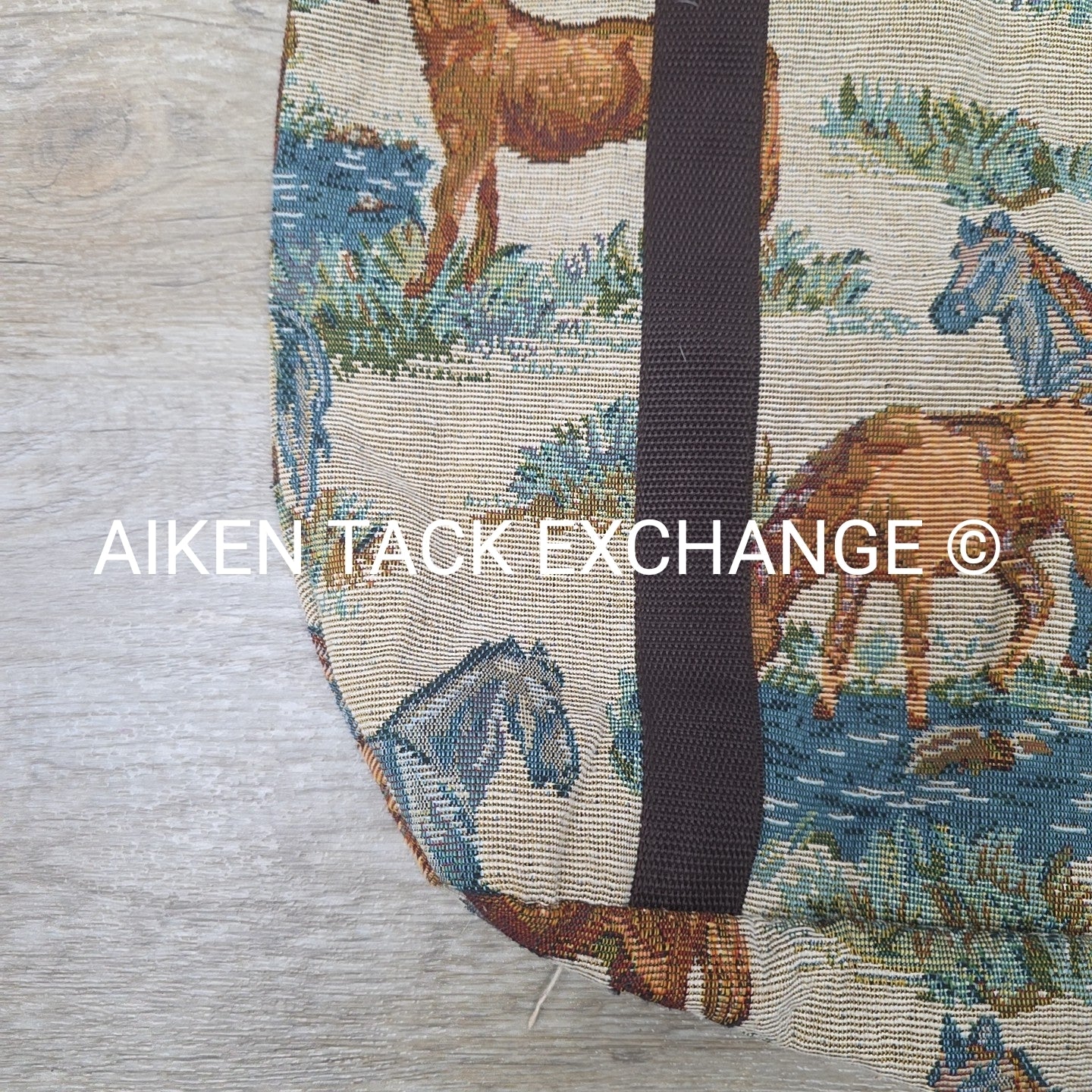 Equestrian Print Tote Bag