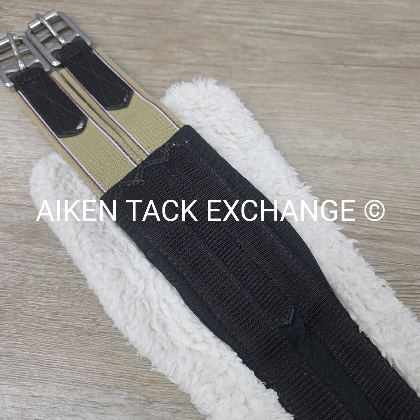 Fleece Girth with Double End Elastic, Black, 42"