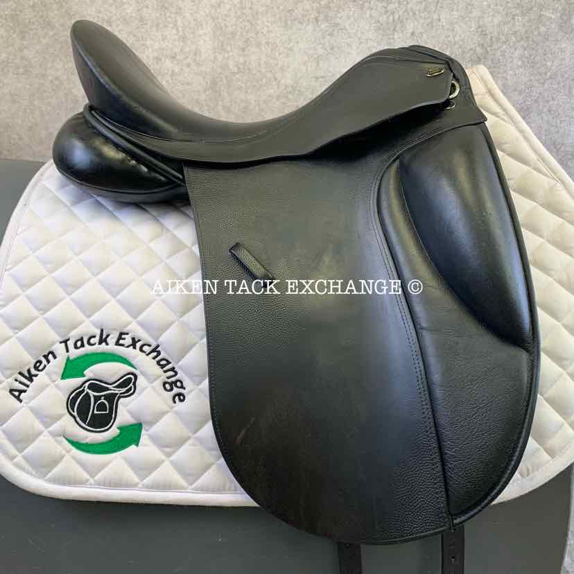 Borne Saddlery Olympia Dressage Saddle, 17.5" Seat, Medium Wide Tree, Wool Flocked Panels