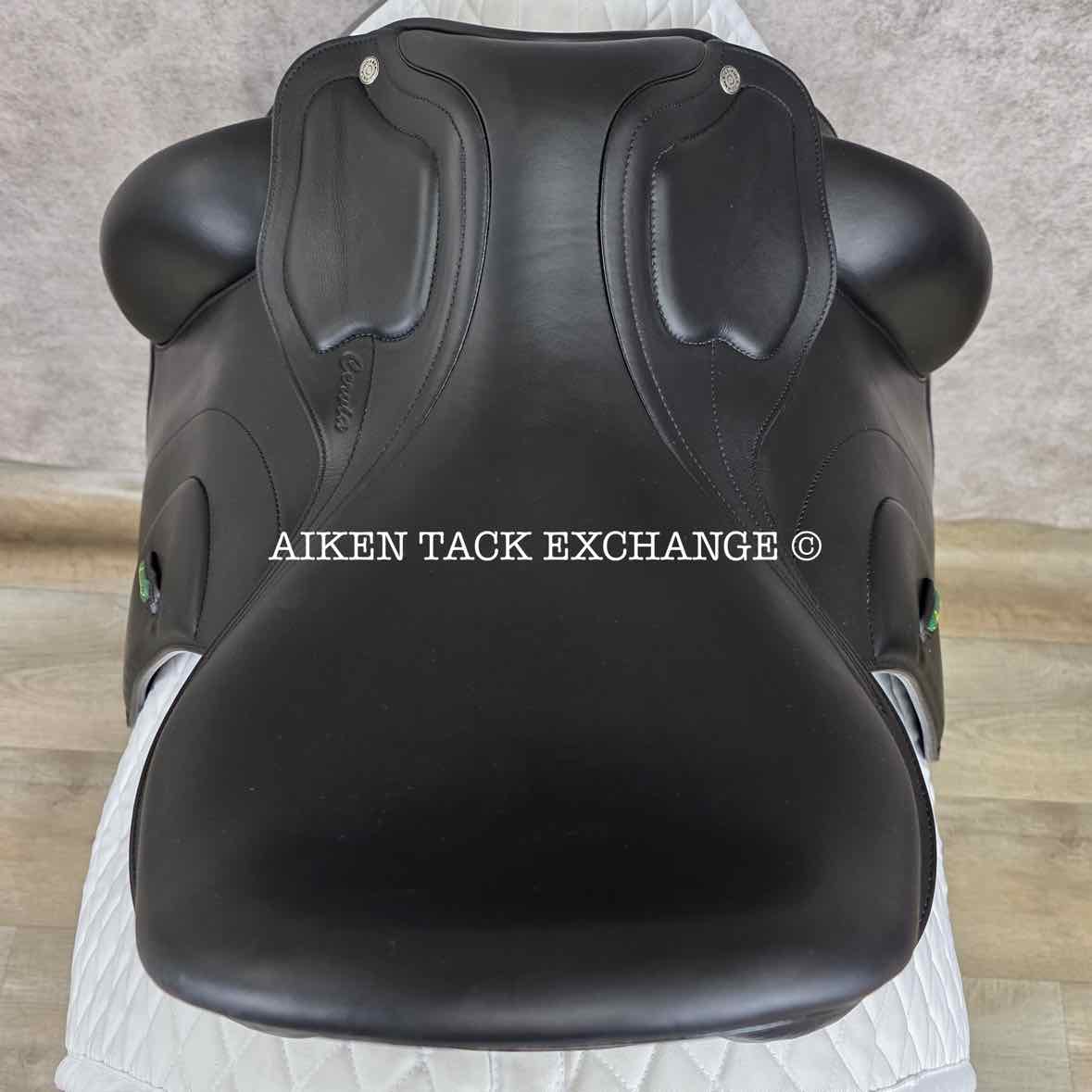 2023 Amerigo Cervia Siena Pinerolo Monoflap Dressage Saddle, 18" Seat, Tree, Wide Tree, Wool Flocked Panels