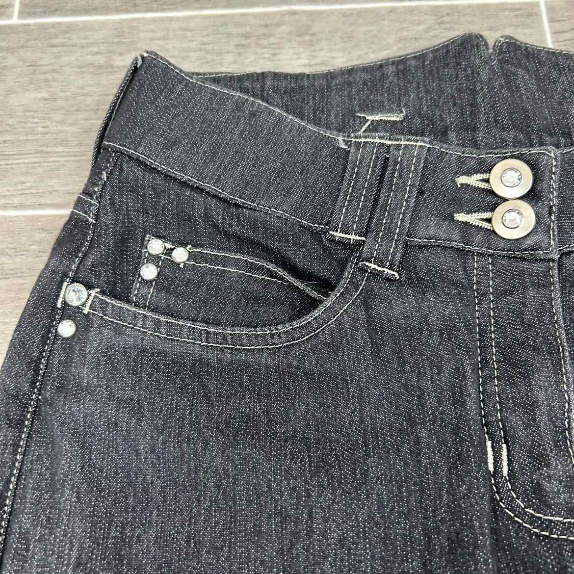 HKM Ms Blink Full Seat Denim Boot Cut Breeches, Size 30