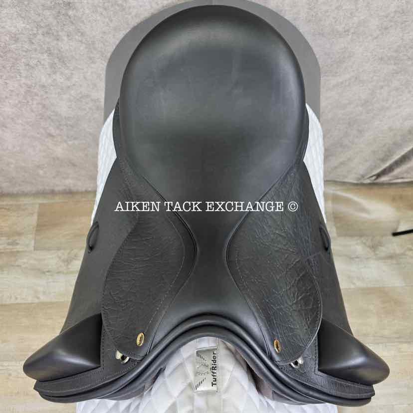 **SOLD** 2022 Black Country Optima Dressage Saddle, 17.5" Seat, MW/W Tree, Wool Flocked Serge Panels