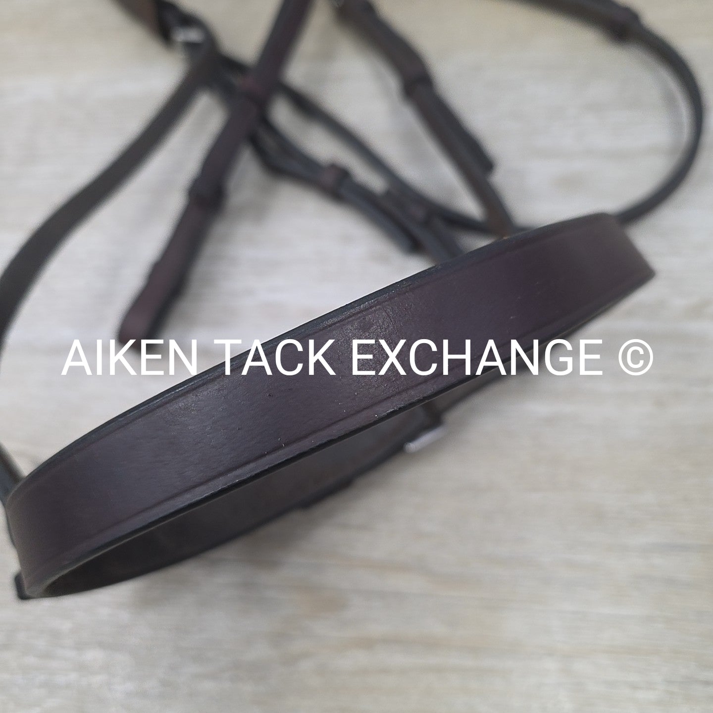 Flat Hunt Bridle with Matching Laced Reins, Brown, Size Cob