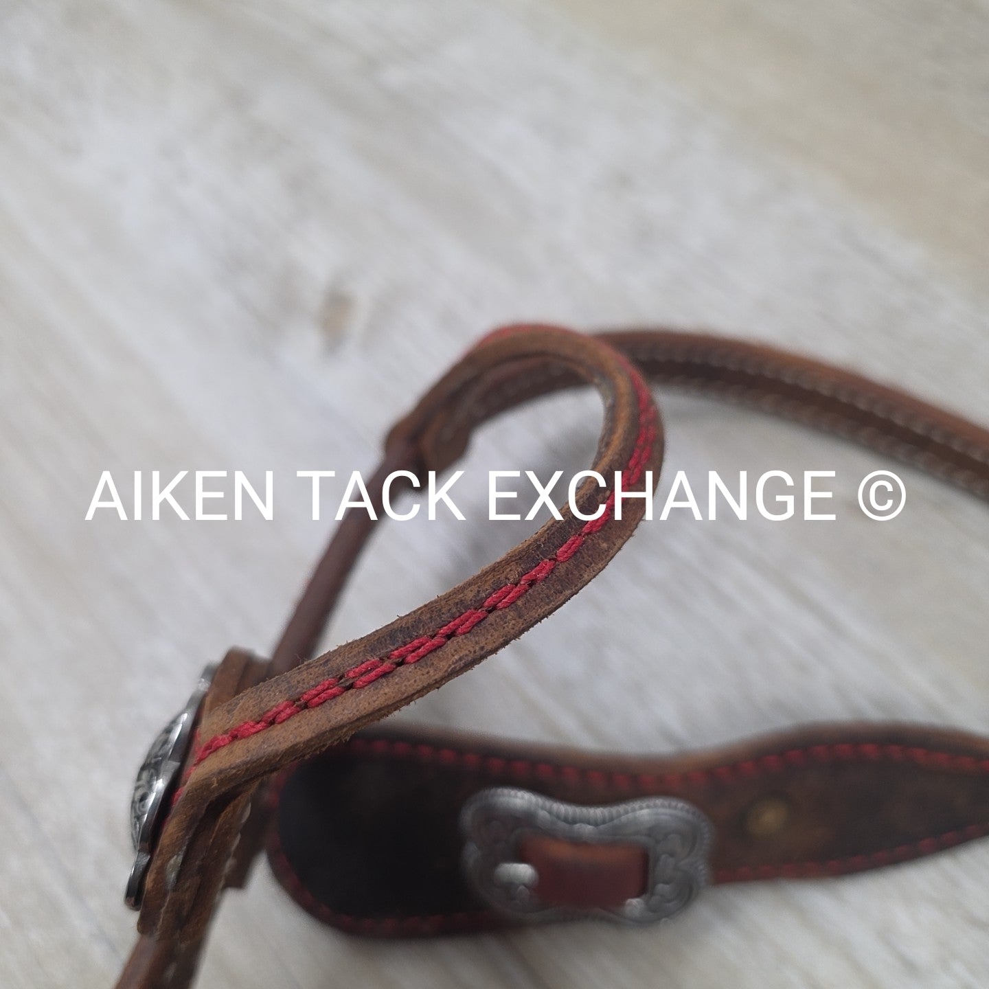 One Ear Headstall with Split Reins, Brown, Size Full