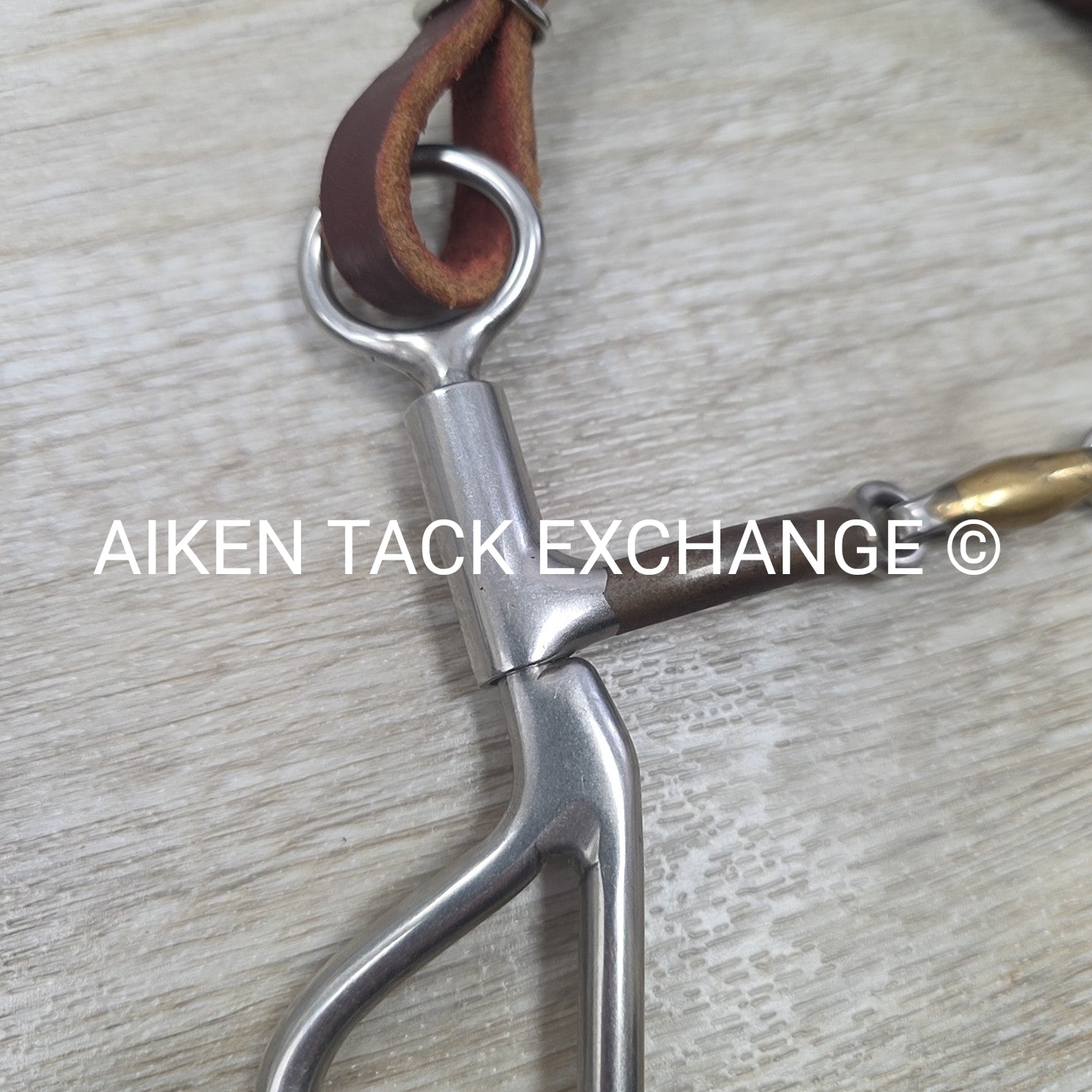 Bowman Bits Double Joint Tear Drop Curb Bit with Curb Strap 5.25"