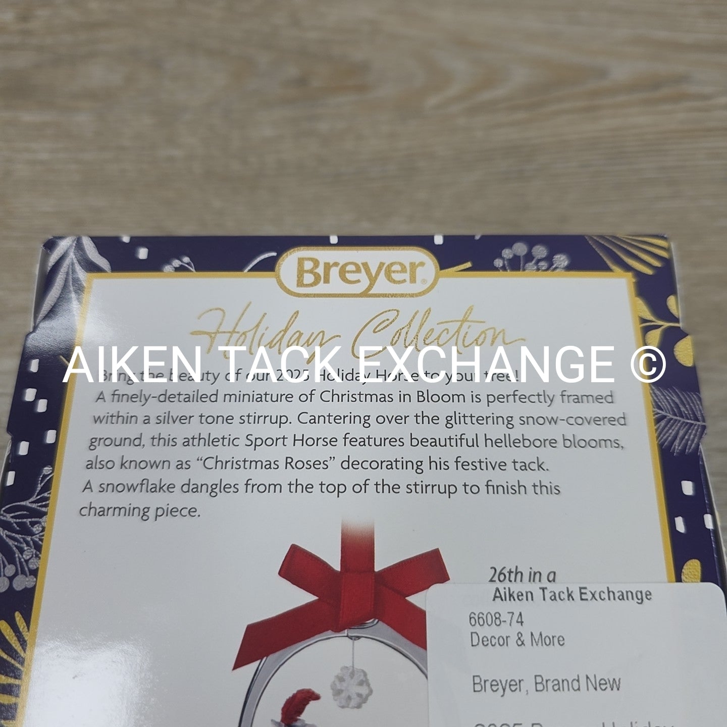 2025 Breyer Holiday Collection - Christmas in Bloom Stirrup Ornament