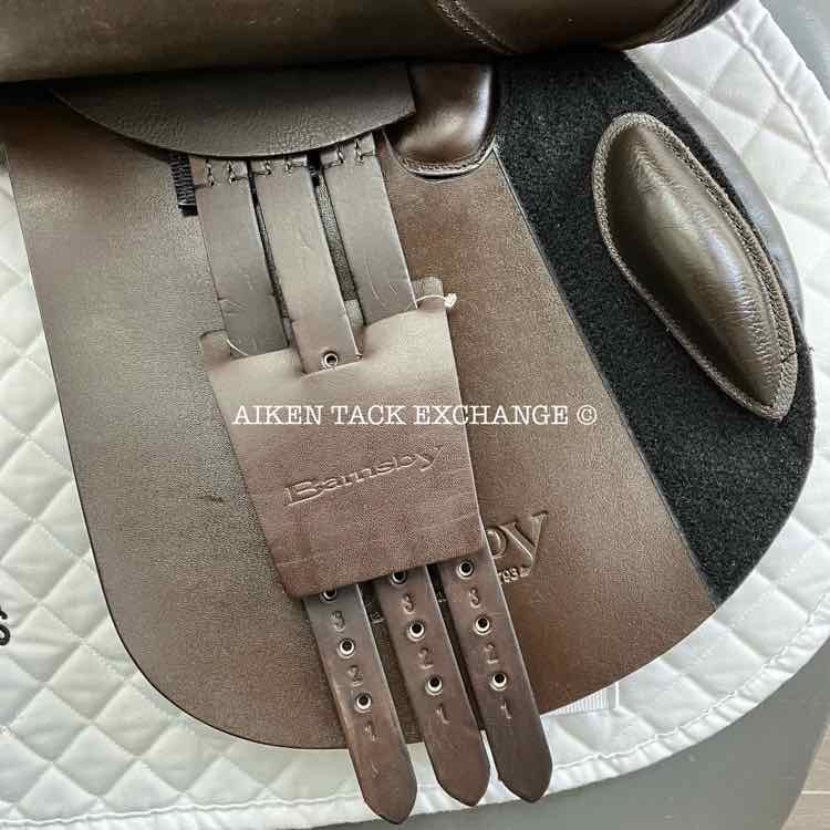 2013 Barnsby Aurora Close Contact Jump Saddle, 17" Seat, Medium Tree, Foam Panels