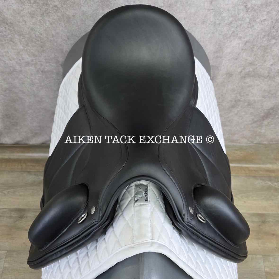 2018 Forestier Aachen Monoflap Dressage Saddle, 17" Seat, 1 Flap, MW/W Tree, PRO Panels, Full Buffalo Leather