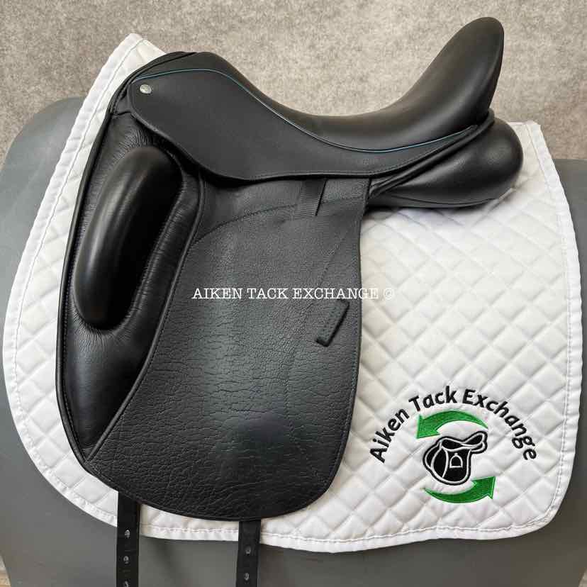 2020 Custom Saddlery Icon Star Monoflap Dressage Saddle, 17.5" Seat, Adjustable Tree, Wool Flocked Panels