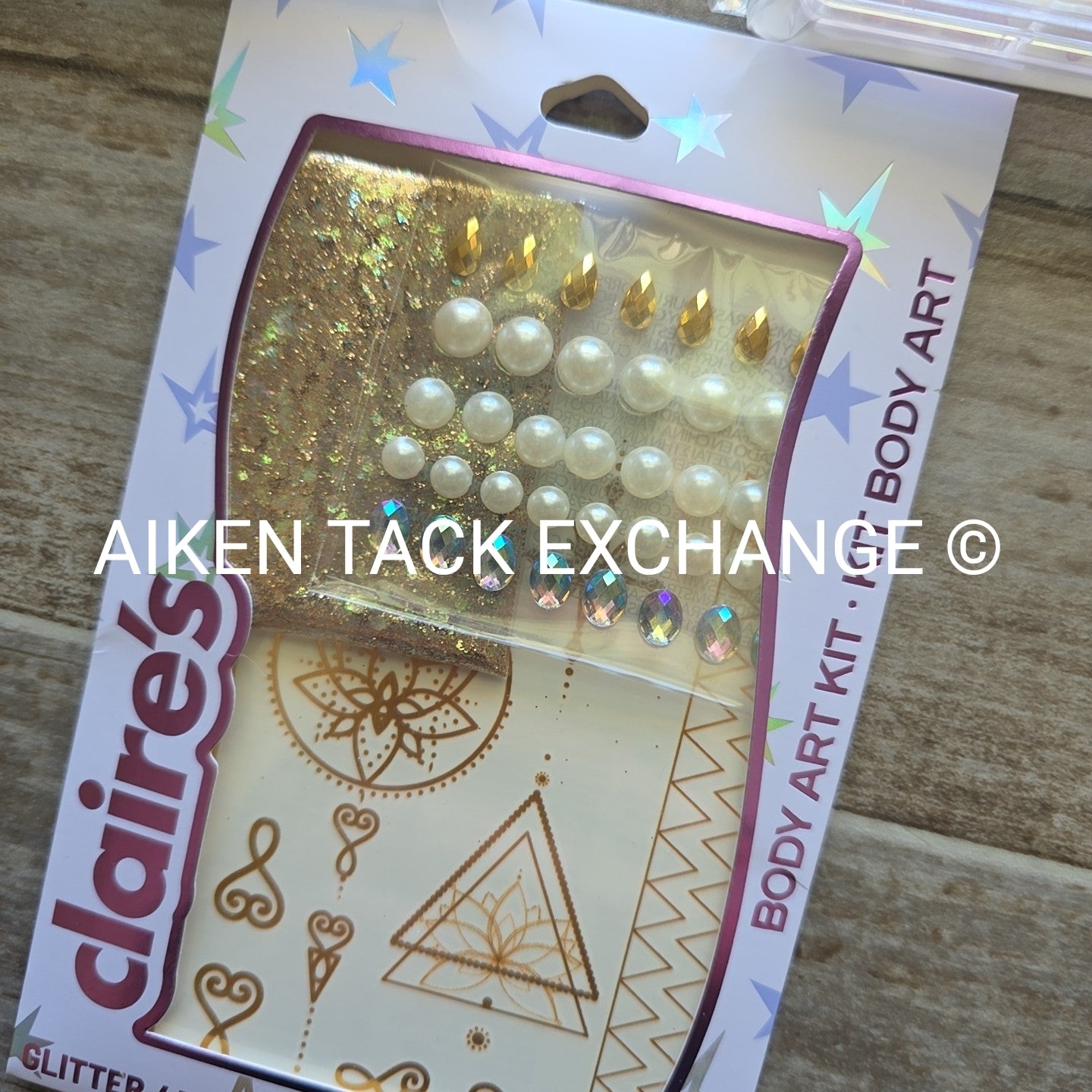 Claire's Body Art Kits - 2 Large Gem Kits w/ Case + 1 Gem & Glitter Kit